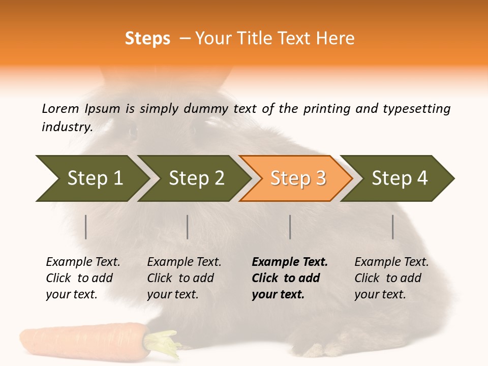 Little Bunny Rabbit Studio PowerPoint Template