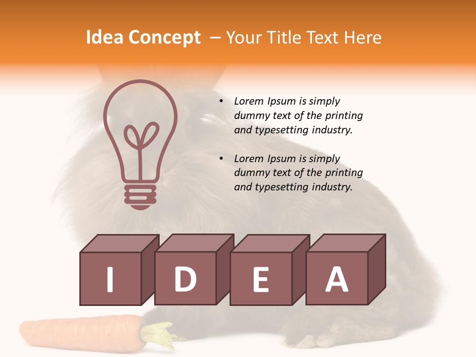 Little Bunny Rabbit Studio PowerPoint Template