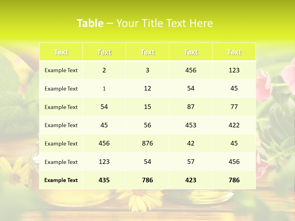Fresh Food Ingredient PowerPoint Template