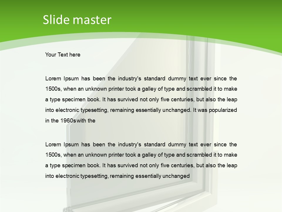 Windows Redecoration Channel PowerPoint Template
