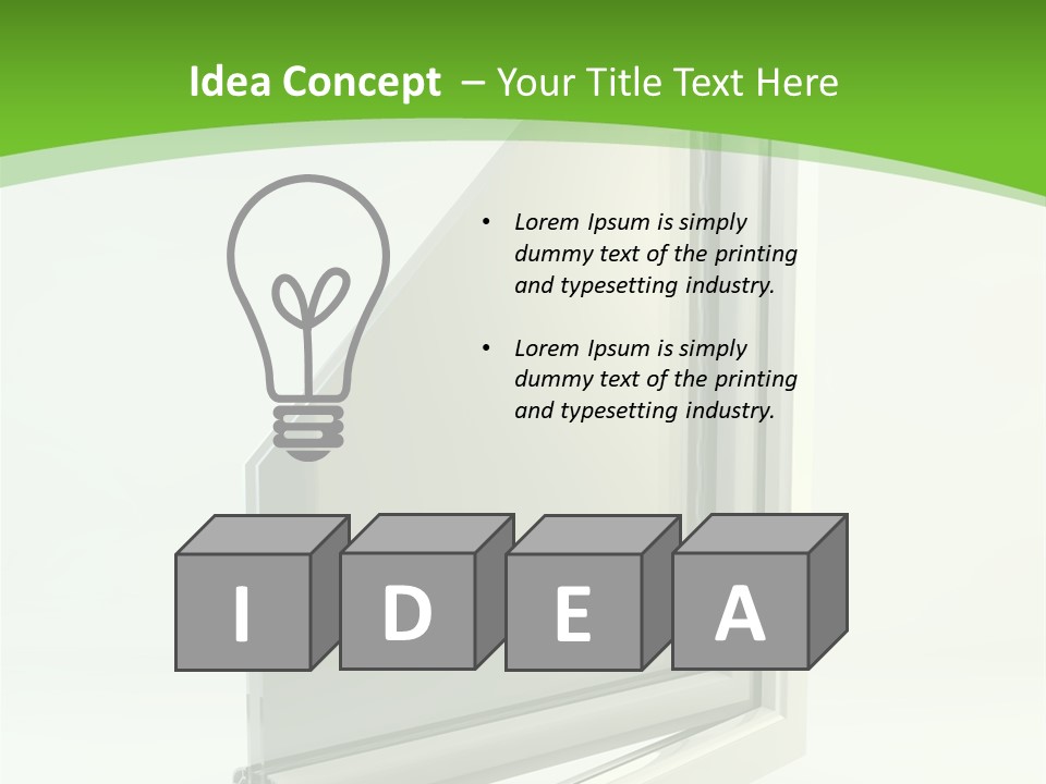 Windows Redecoration Channel PowerPoint Template