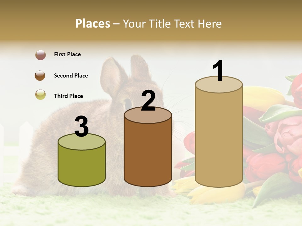 Feiertag Blumenstraussm Tier PowerPoint Template