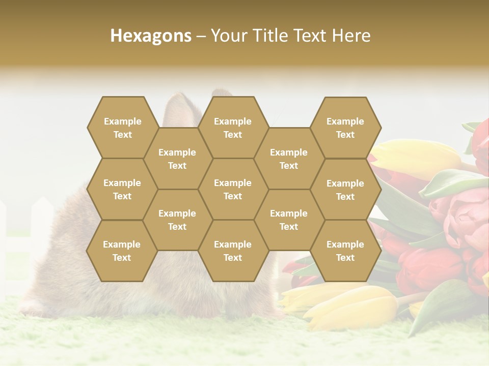 Feiertag Blumenstraussm Tier PowerPoint Template