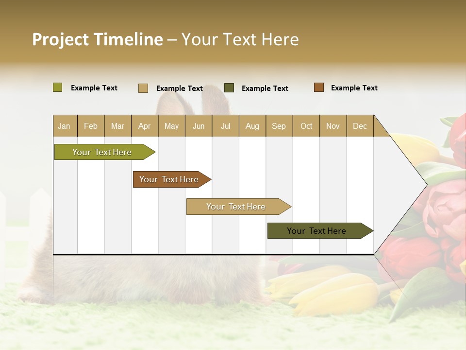 Feiertag Blumenstraussm Tier PowerPoint Template