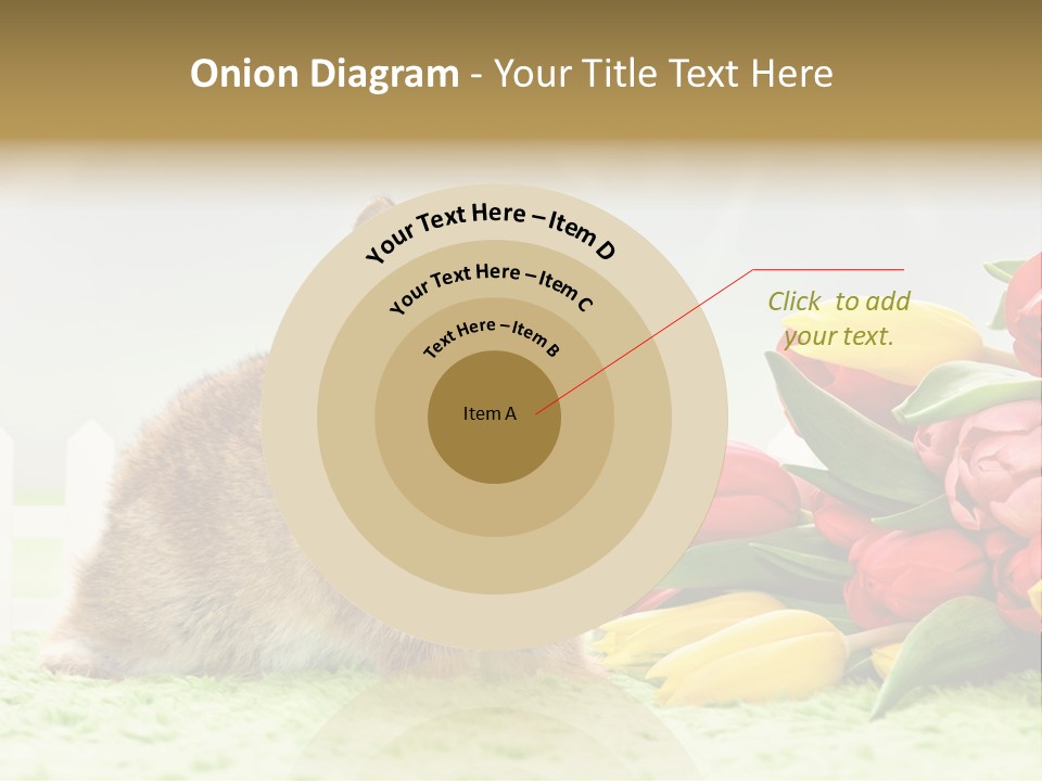 Feiertag Blumenstraussm Tier PowerPoint Template