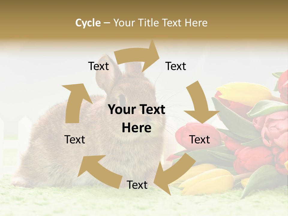 Feiertag Blumenstraussm Tier PowerPoint Template