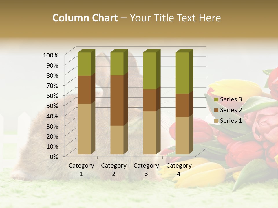 Feiertag Blumenstraussm Tier PowerPoint Template
