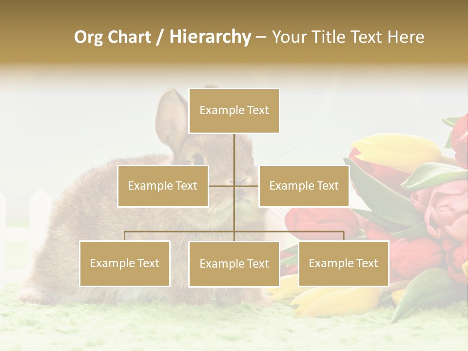 Feiertag Blumenstraussm Tier PowerPoint Template