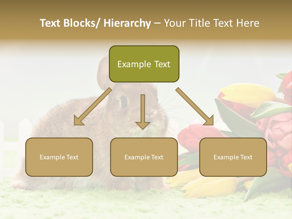 Feiertag Blumenstraussm Tier PowerPoint Template