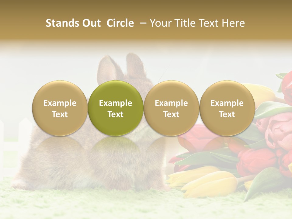 Feiertag Blumenstraussm Tier PowerPoint Template