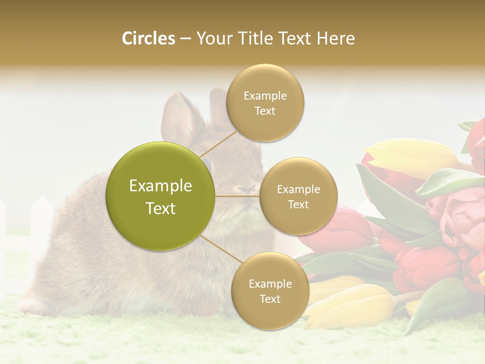 Feiertag Blumenstraussm Tier PowerPoint Template