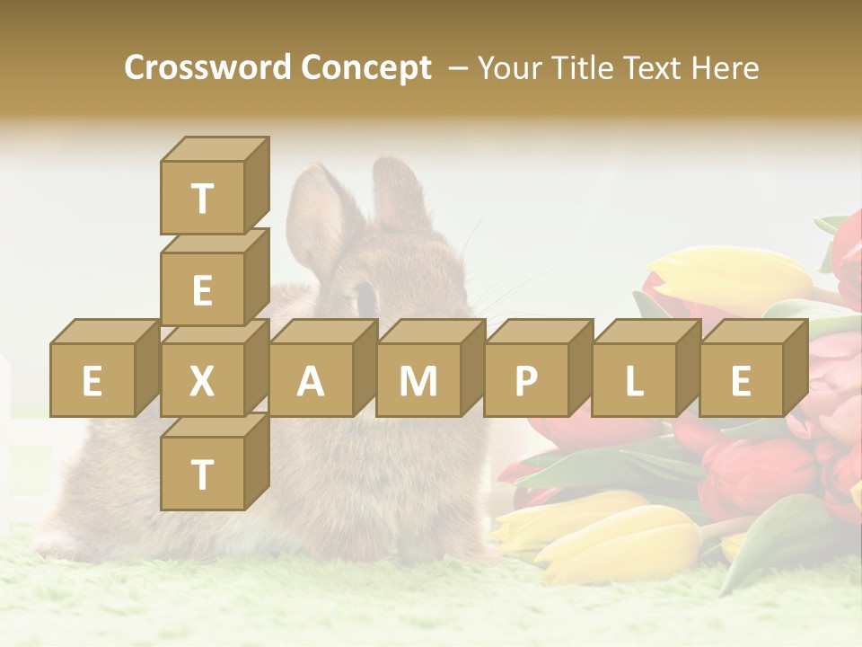 Feiertag Blumenstraussm Tier PowerPoint Template