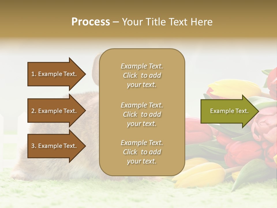 Feiertag Blumenstraussm Tier PowerPoint Template