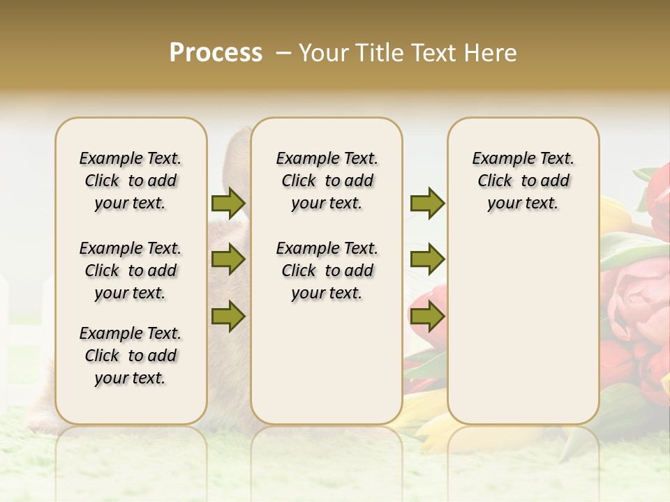 Feiertag Blumenstraussm Tier PowerPoint Template
