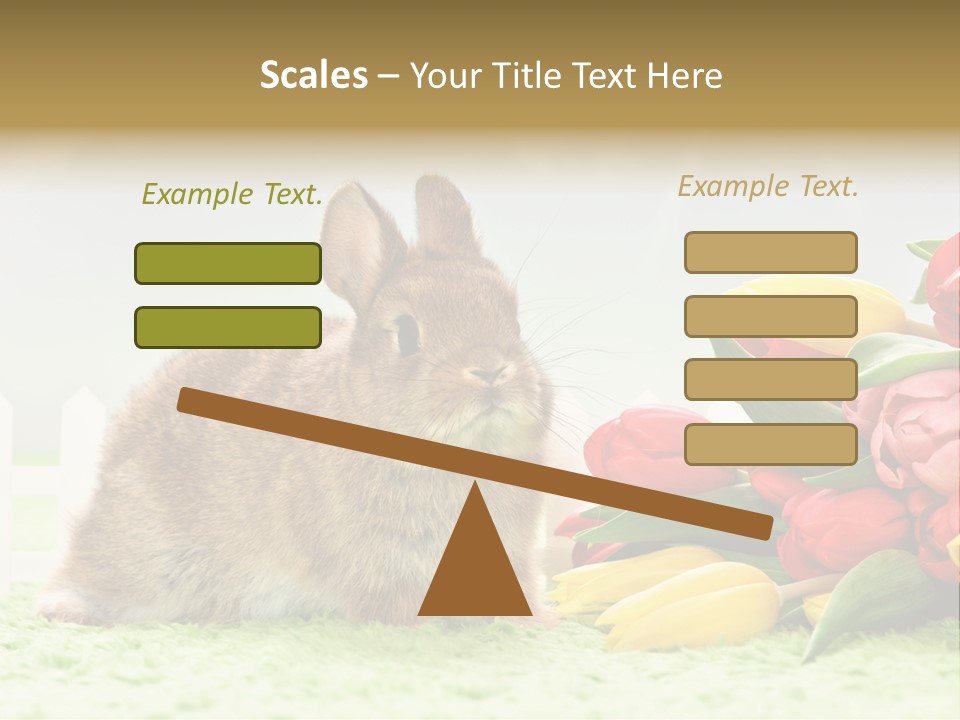 Feiertag Blumenstraussm Tier PowerPoint Template