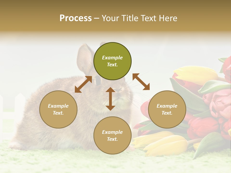 Feiertag Blumenstraussm Tier PowerPoint Template
