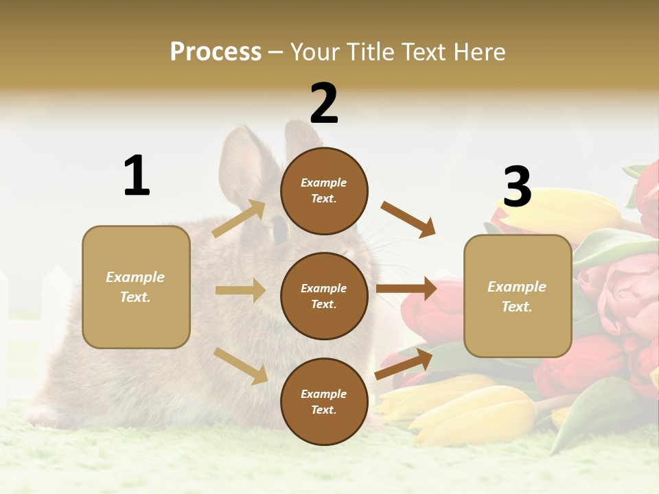 Feiertag Blumenstraussm Tier PowerPoint Template
