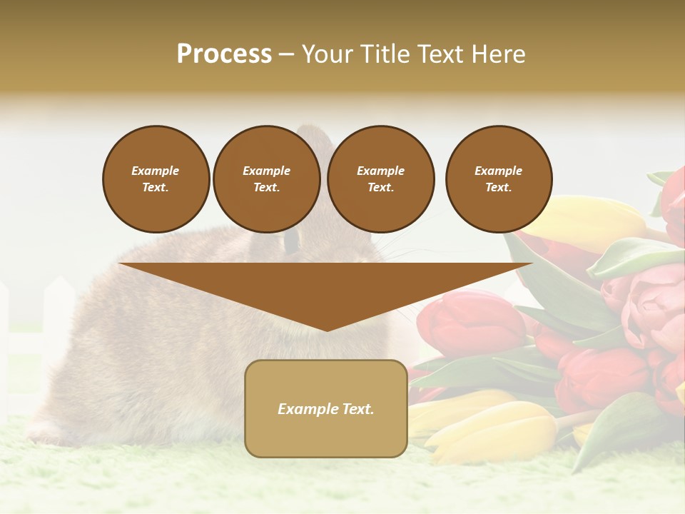 Feiertag Blumenstraussm Tier PowerPoint Template