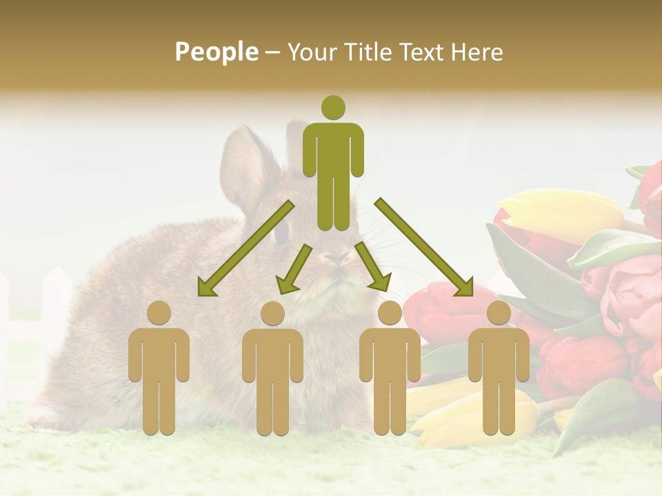 Feiertag Blumenstraussm Tier PowerPoint Template