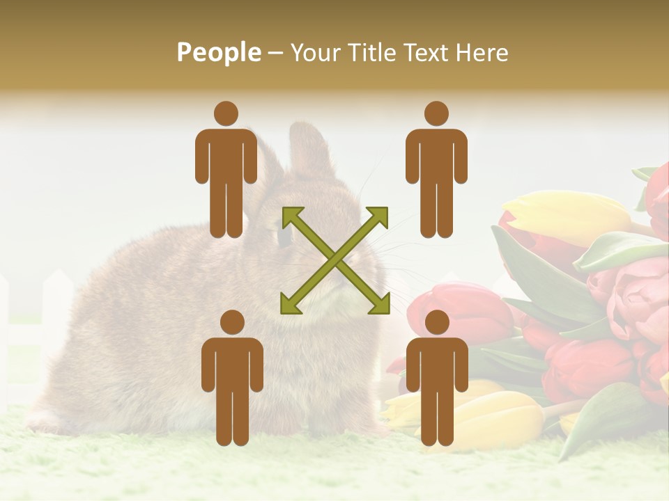 Feiertag Blumenstraussm Tier PowerPoint Template