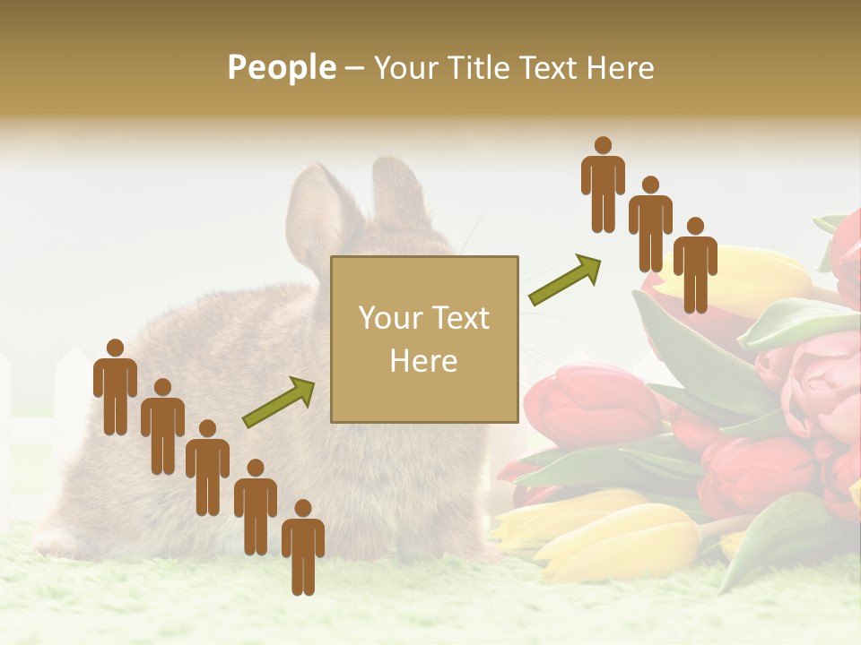 Feiertag Blumenstraussm Tier PowerPoint Template