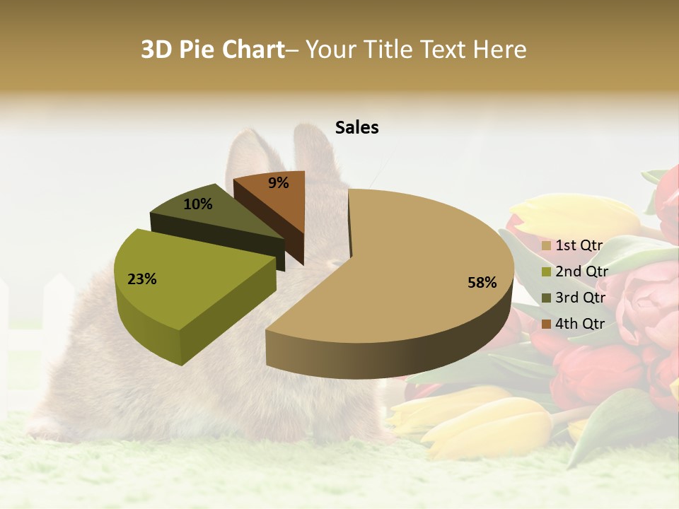 Feiertag Blumenstraussm Tier PowerPoint Template