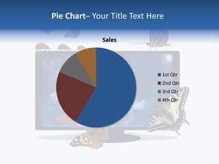 Modern Schmetterlinge Lcd PowerPoint Template