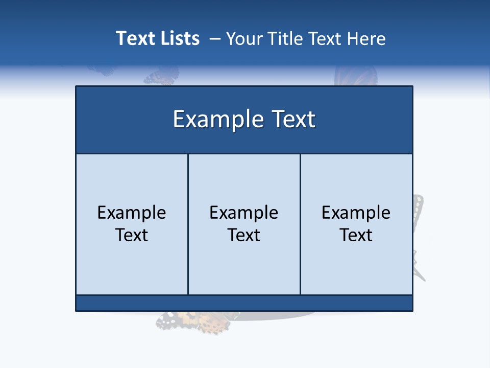 Modern Schmetterlinge Lcd PowerPoint Template