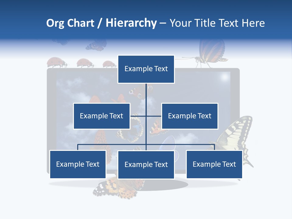Modern Schmetterlinge Lcd PowerPoint Template