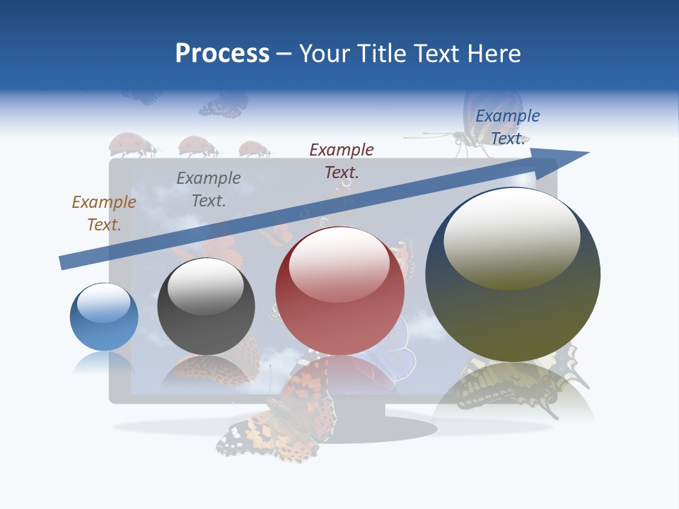 Modern Schmetterlinge Lcd PowerPoint Template