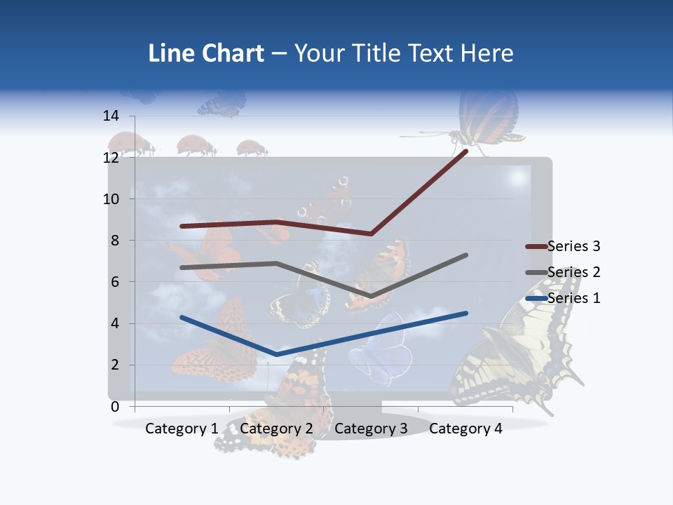 Modern Schmetterlinge Lcd PowerPoint Template