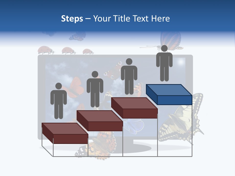 Modern Schmetterlinge Lcd PowerPoint Template