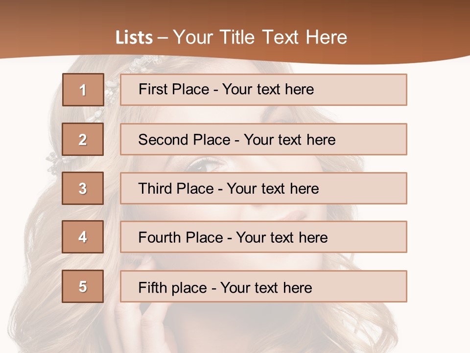 Beautiful Sexy Portrait PowerPoint Template