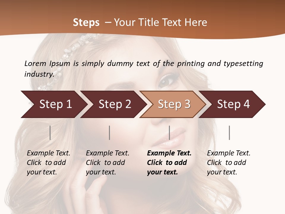 Beautiful Sexy Portrait PowerPoint Template