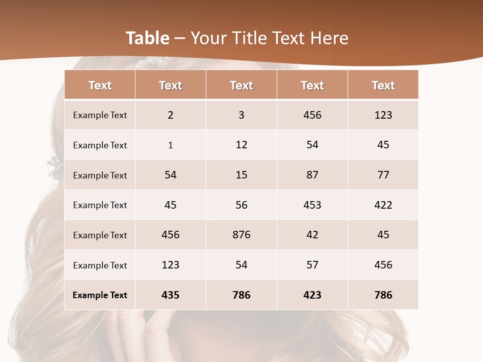 Beautiful Sexy Portrait PowerPoint Template