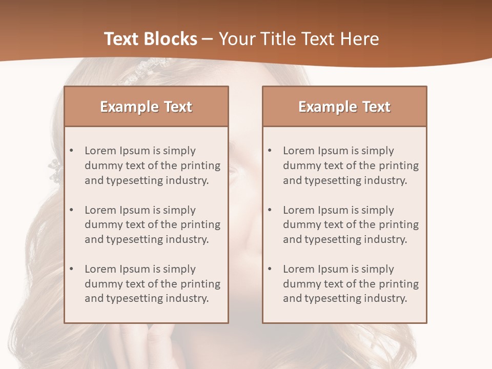 Beautiful Sexy Portrait PowerPoint Template