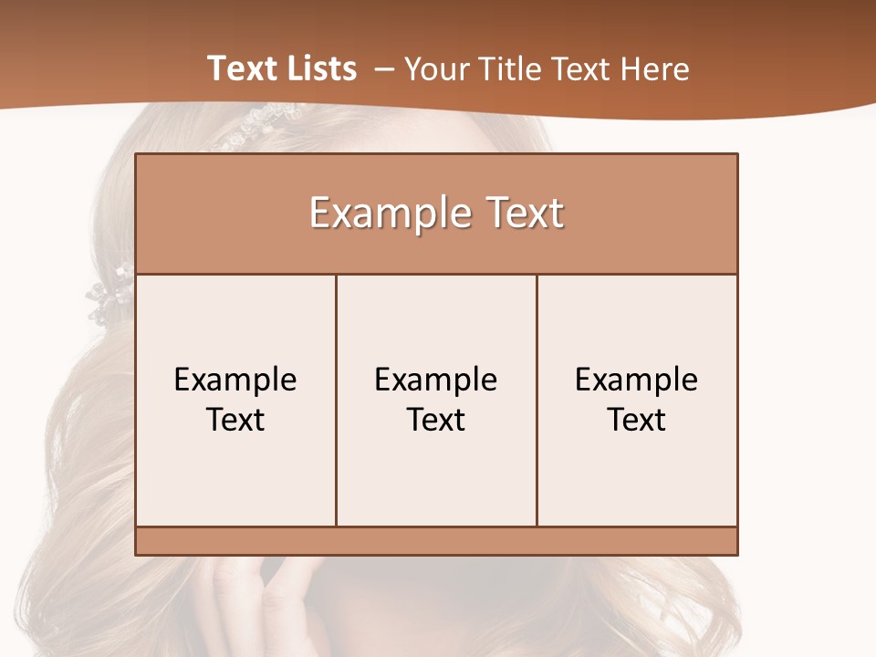 Beautiful Sexy Portrait PowerPoint Template
