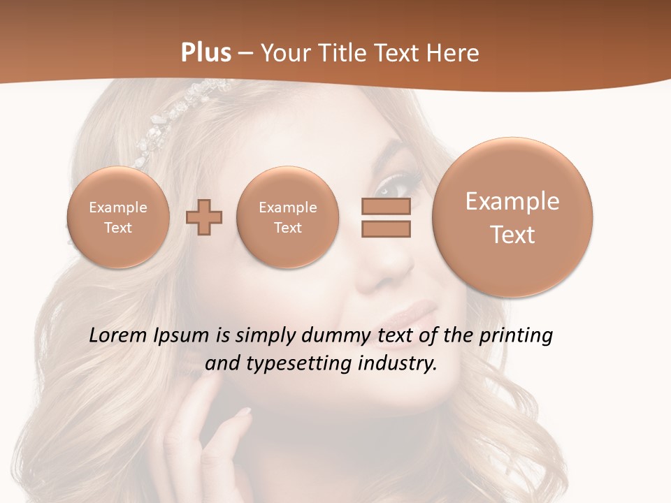 Beautiful Sexy Portrait PowerPoint Template