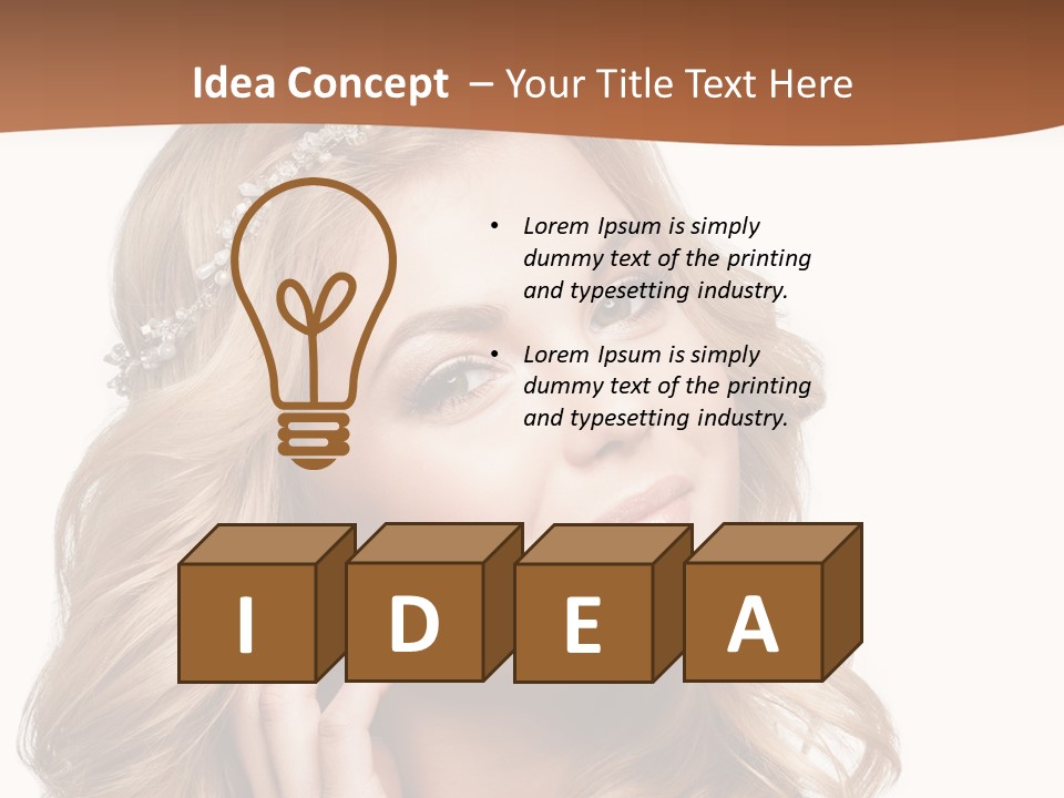 Beautiful Sexy Portrait PowerPoint Template