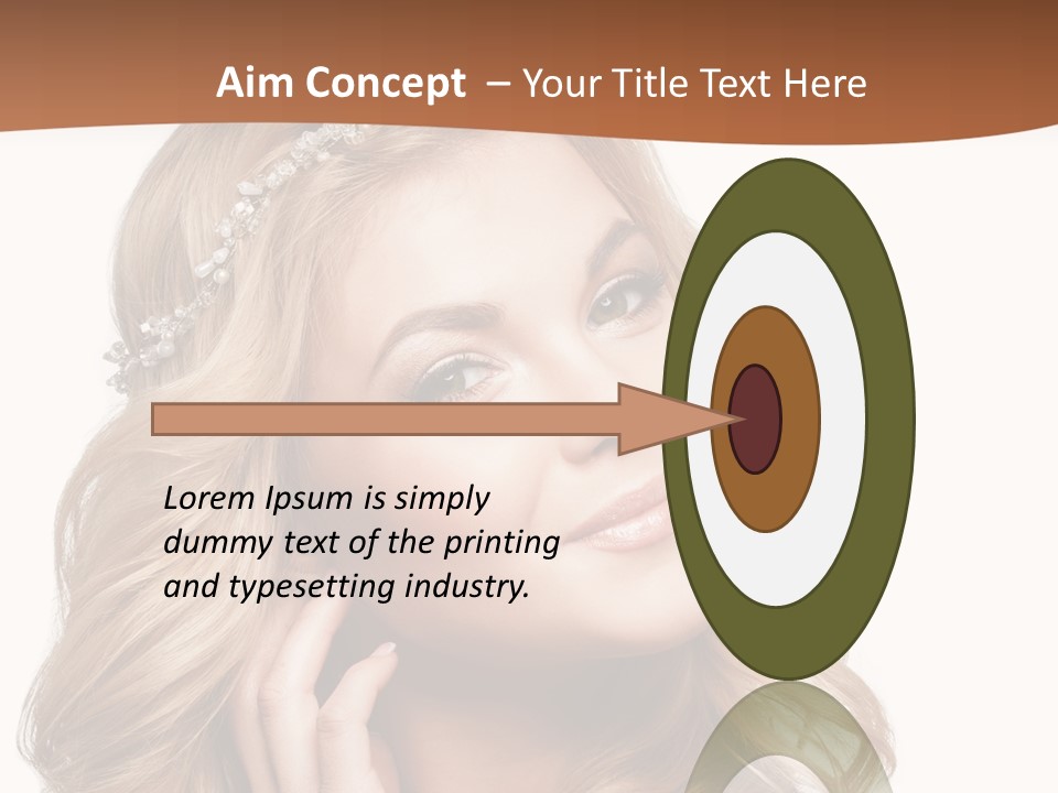 Beautiful Sexy Portrait PowerPoint Template