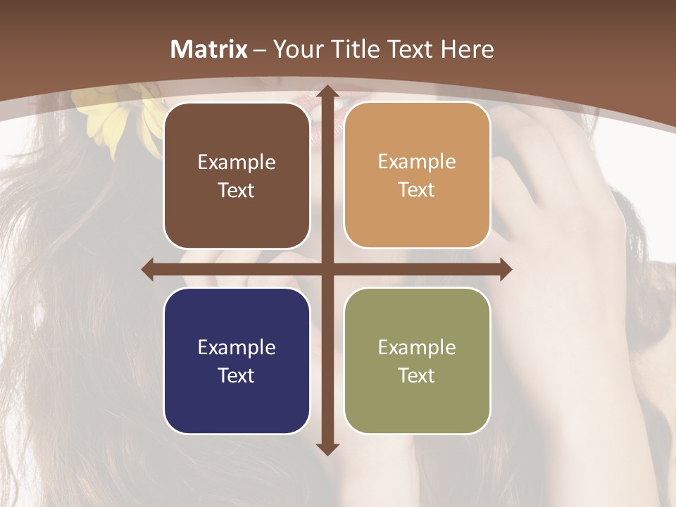 Hair Natural Stylish PowerPoint Template