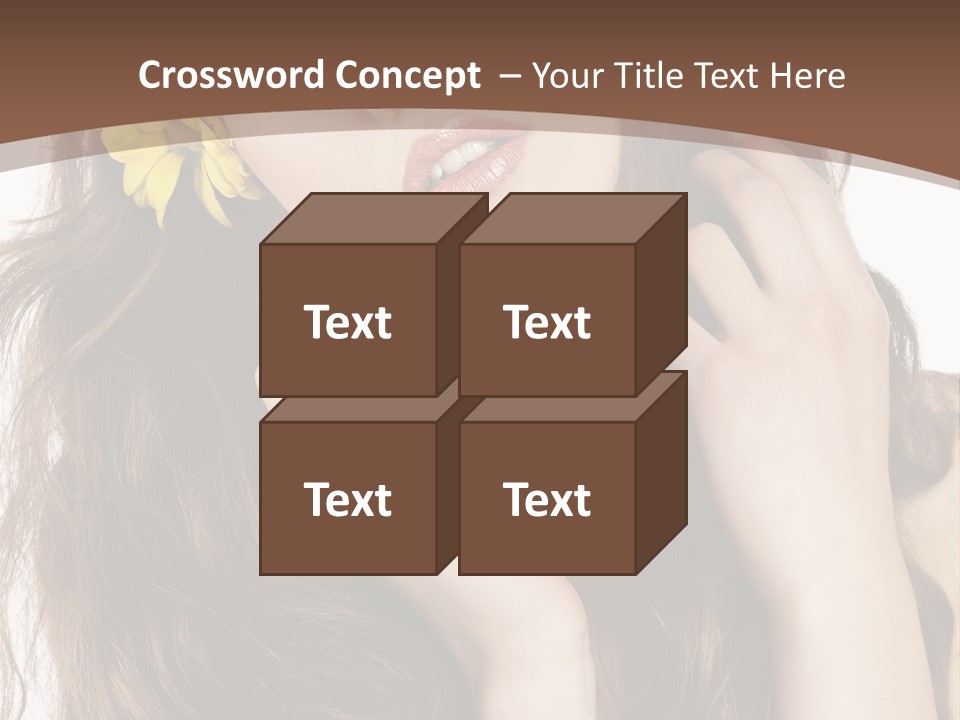 Hair Natural Stylish PowerPoint Template