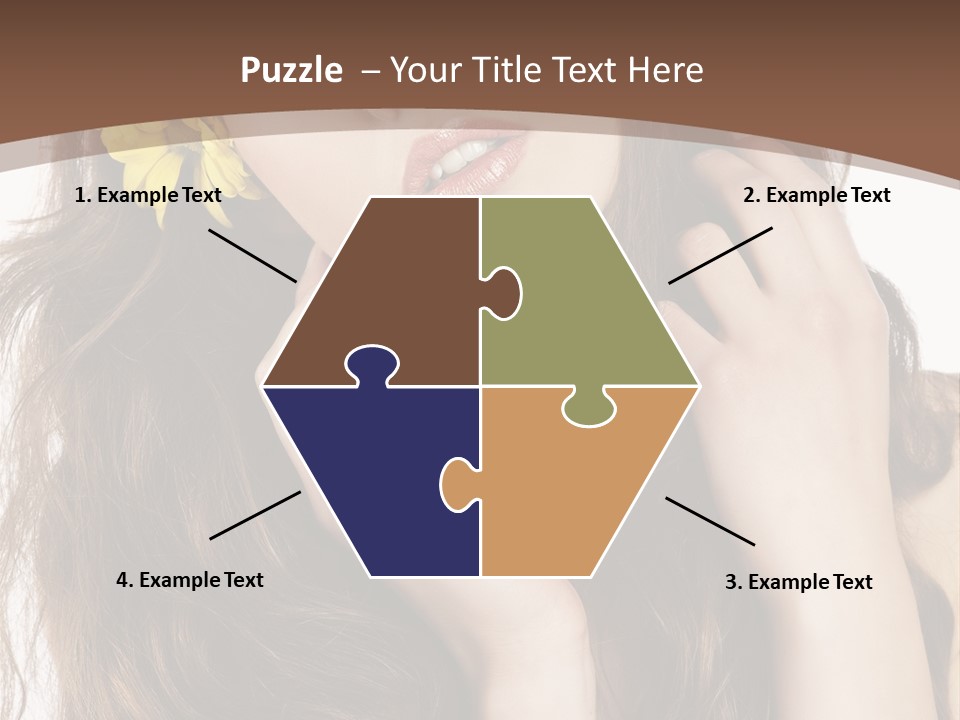 Hair Natural Stylish PowerPoint Template