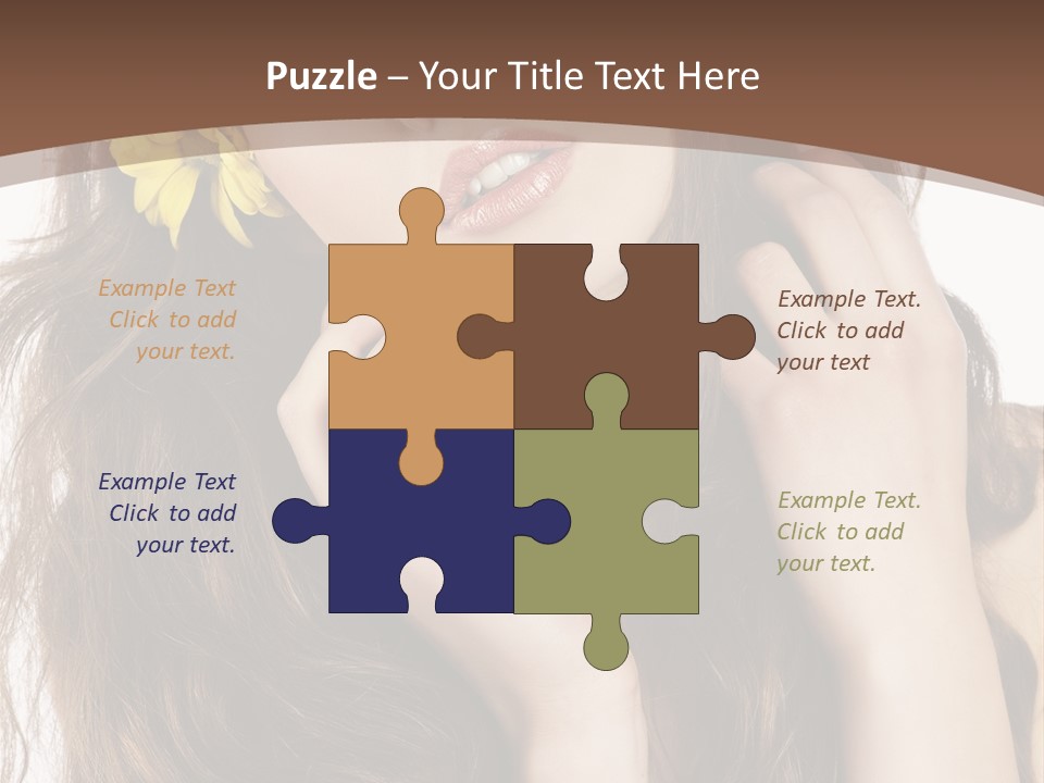 Hair Natural Stylish PowerPoint Template