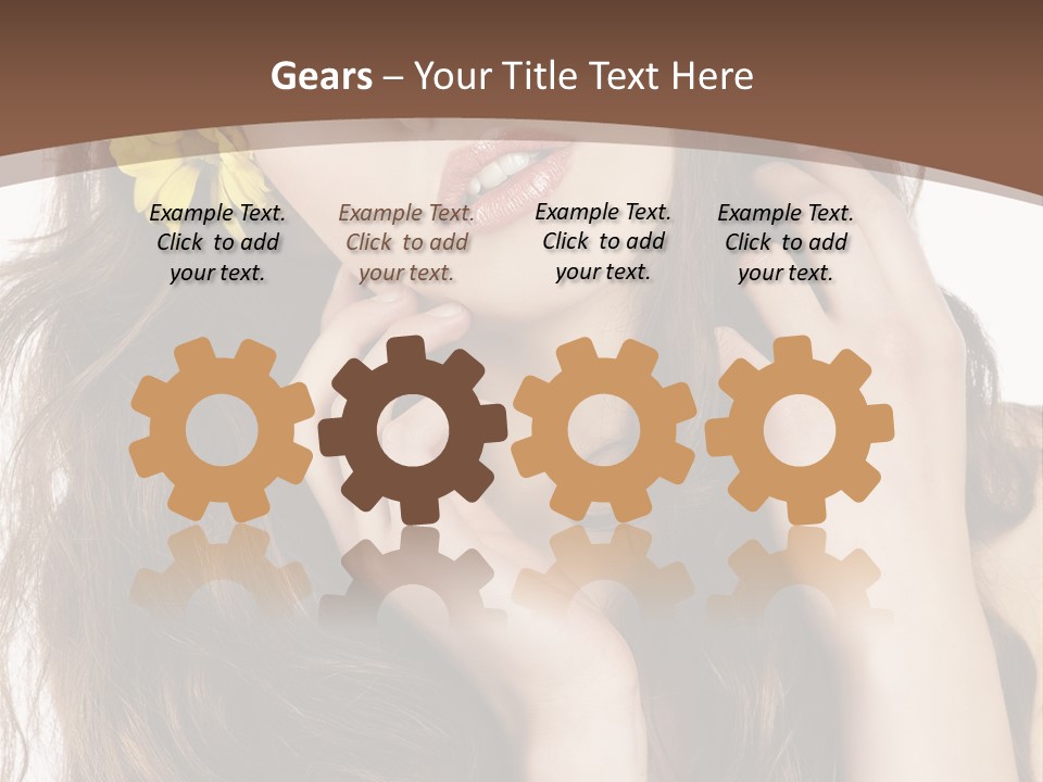 Hair Natural Stylish PowerPoint Template