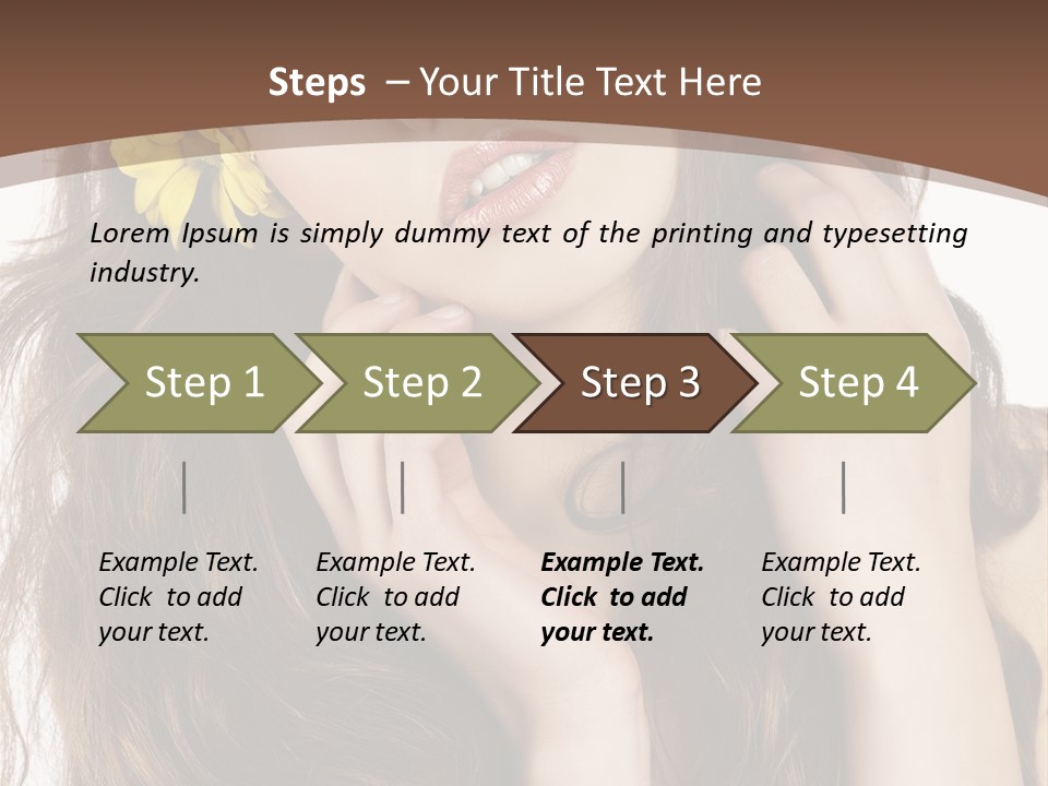Hair Natural Stylish PowerPoint Template