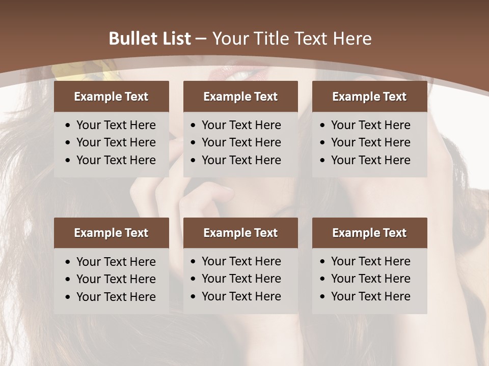 Hair Natural Stylish PowerPoint Template
