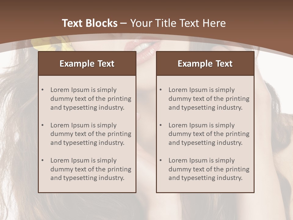 Hair Natural Stylish PowerPoint Template