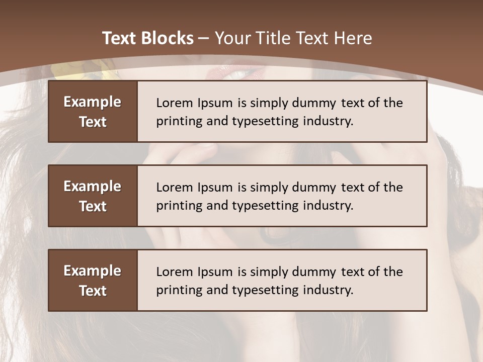 Hair Natural Stylish PowerPoint Template