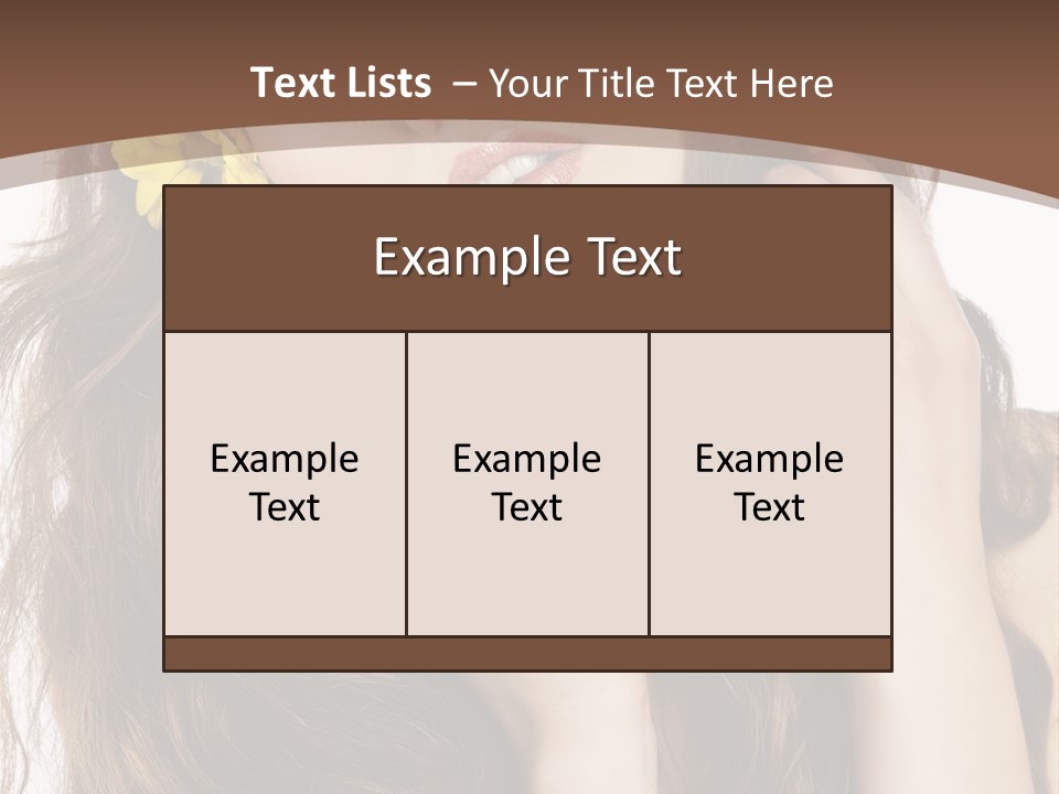 Hair Natural Stylish PowerPoint Template